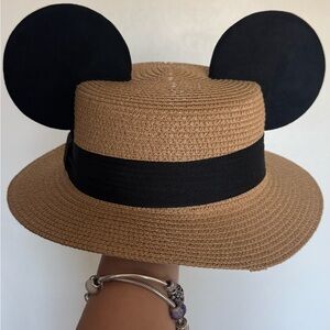 Kids Tan and Black Mouse Ear Hat